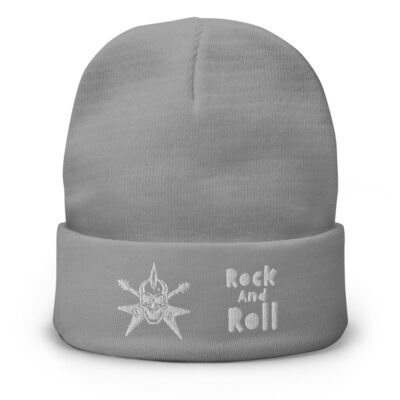 Gorro bordado rock and roll