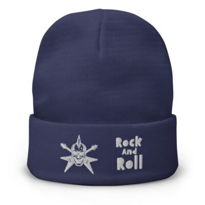Gorro bordado rock and roll