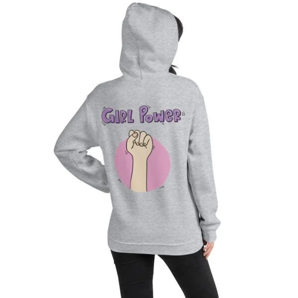 Sudadera con capucha girl power