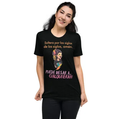 Camiseta manga corta mujer soltera