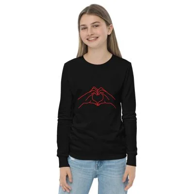 Camiseta manga larga corazón