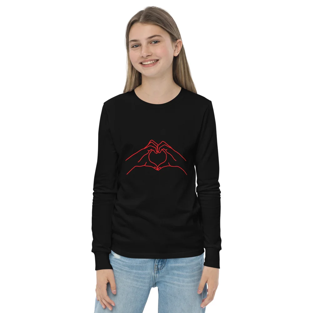 Camiseta manga larga corazón